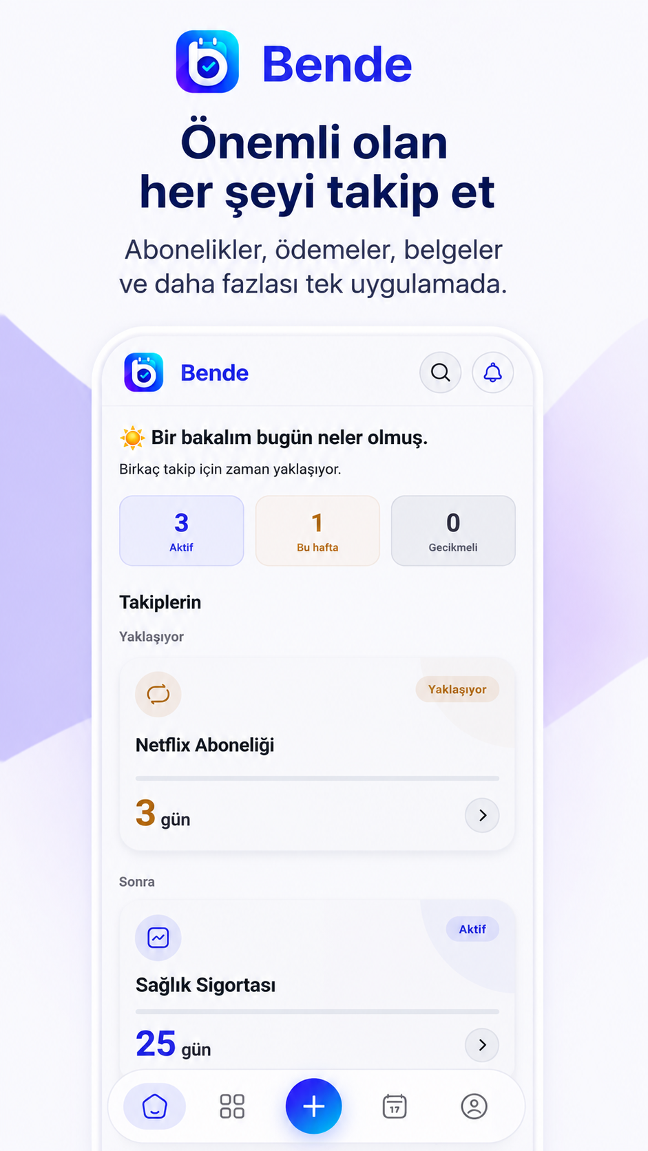 Bende ana ekranı
